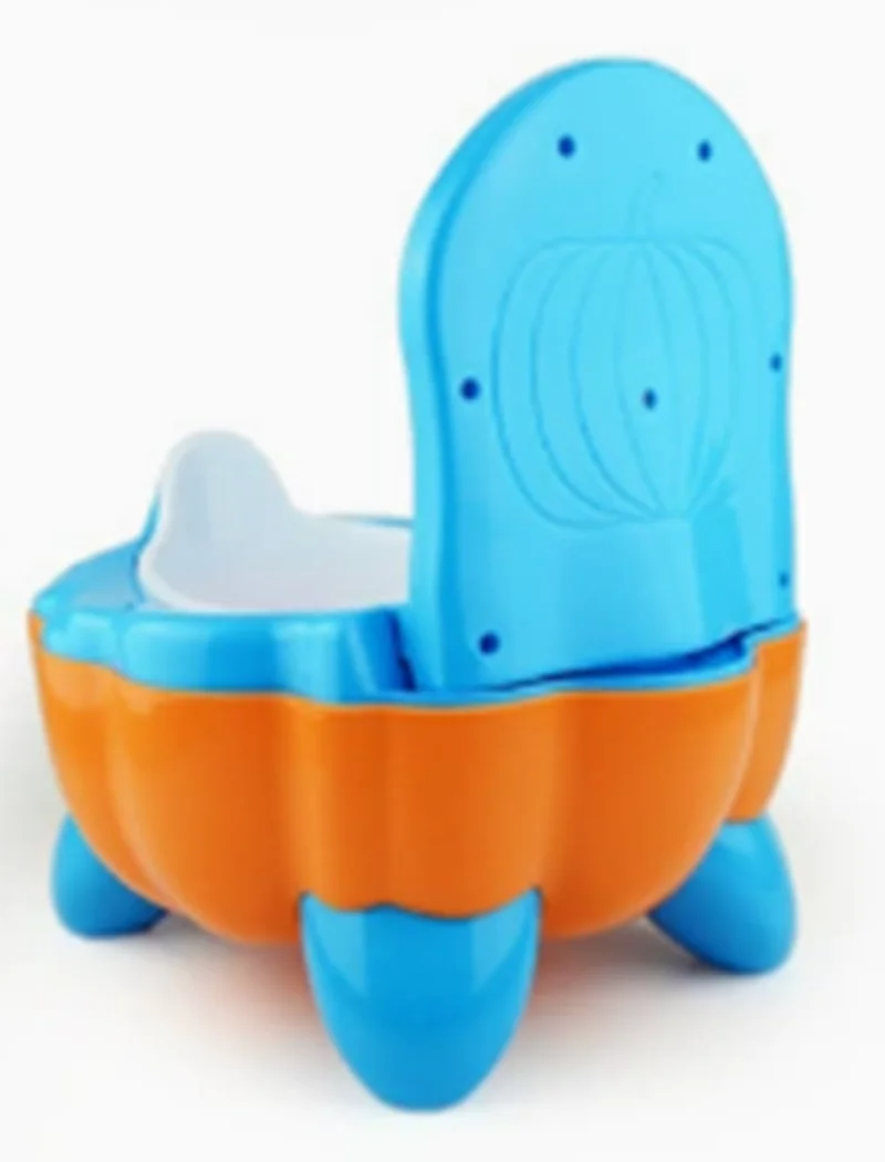 Toilette portatile a forma di zucca Toilette per vasino per bambini Cartoon Toilet Trainer per vasino per orinatoio Sedile per WC per bambini