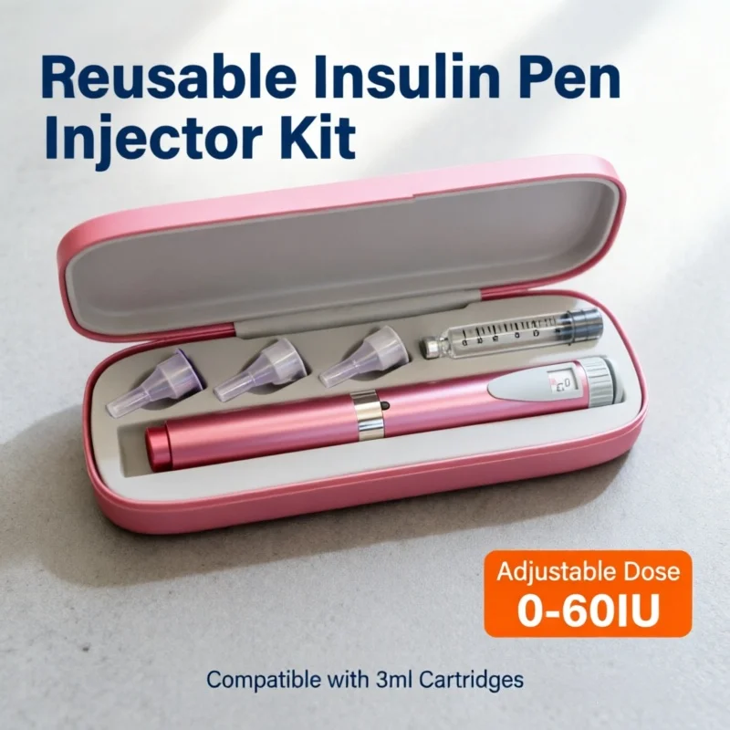 3ml Empty Cartridge Kit with Case, 3 Needles & Vial, Compatible with Insulin/Tattoo Pens, Skincare, No Drug