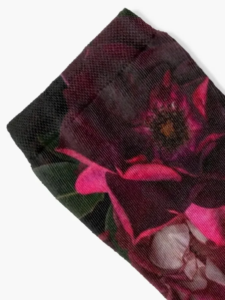 Night Roses Botanical Garden Socks luxury Running cycling custom Socks Men Women's