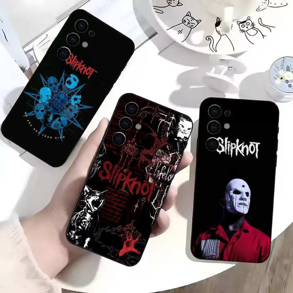 Band s-Slipknot  Phone Case For Samsung S25,S24,S21,S22,S23,S30,Ultra,S20,Plus,Fe,Lite,Note,10,Black Cover