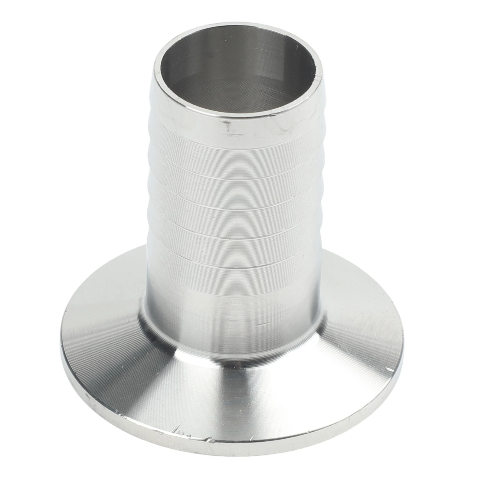 SS304 1 5 inch Tri Clamp to 1 inch Barb Sanitary Hose Fitting with 50 5mm Ferrule Outer Diameter for Secure Hose Connections
