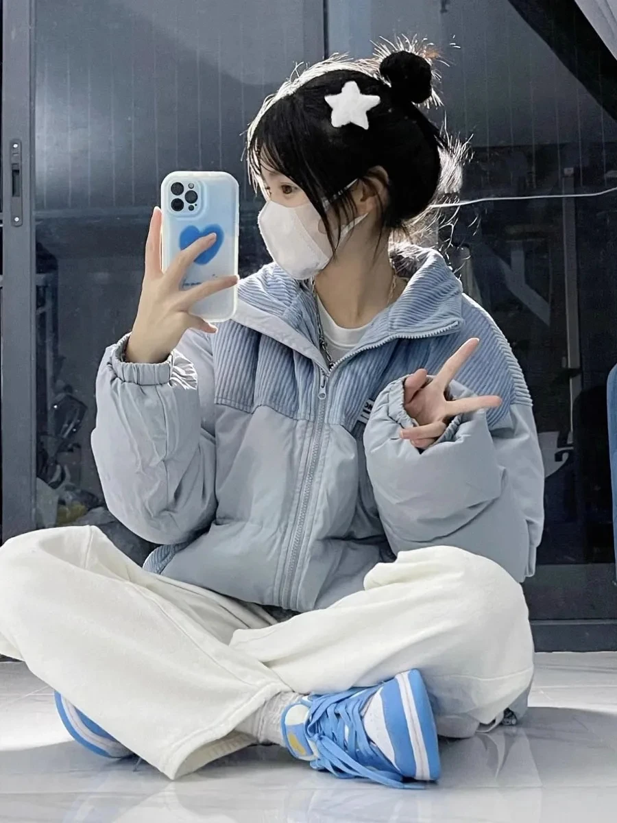 

Женская утепленная вельветовая куртка на пуху и хлопке, новинка в стиле Pakras, дизайнерская, нишевая, толстая зимняя хлопковая куртка-пальто, верхняя одежда