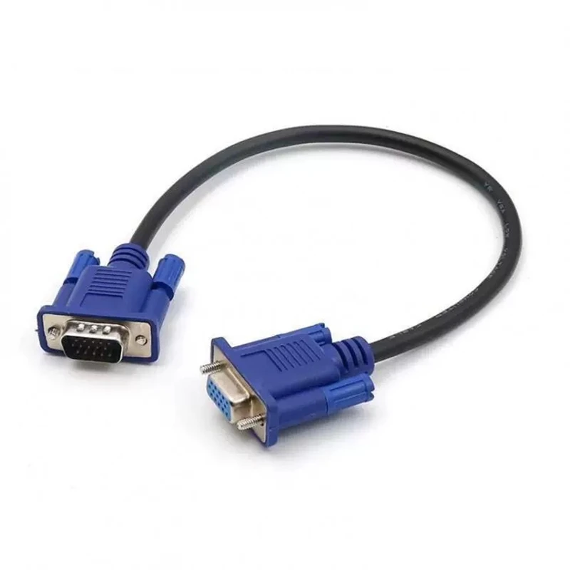 VGA/SVGA HDB 30cm 50cm  VGA HD Cable Male to Male Extension computer Monitor Cable
