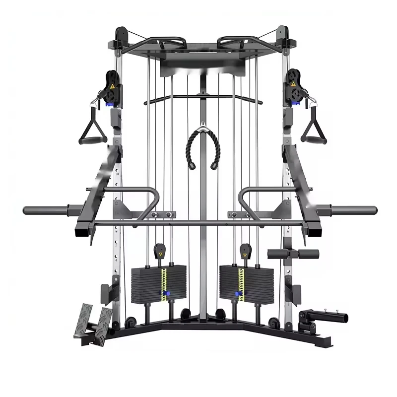 

Hot High Quality Fitness Gym Equipment Multifunction Strength Smith Machine Squat Half Power Rack