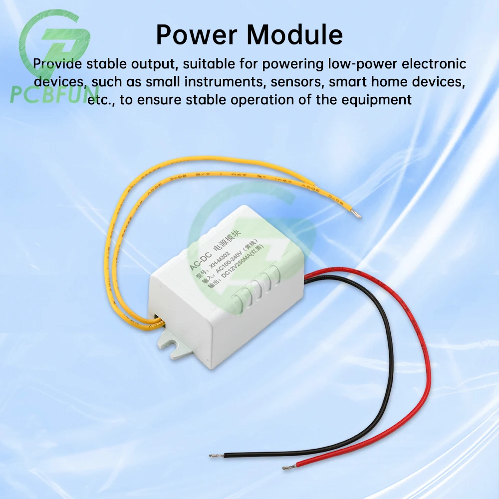 XH-M302 AC-DC Power Supply Module Adapter 12V 250MA Switch Switching Thermostat AC 110-220V Output DC 12V 3W Converter