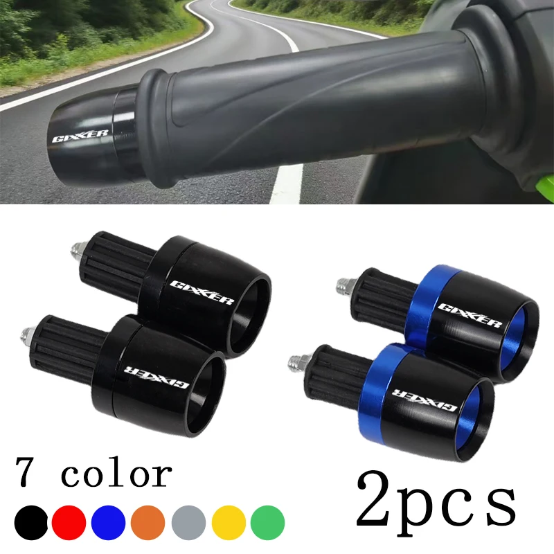 Para Suzuki Gixxer 150 250 Sf Gixxer 155 2022, accesorios, empuñaduras de manillar de motocicleta, extremos de barra, tapa de 22mm, enchufe de contrapeso