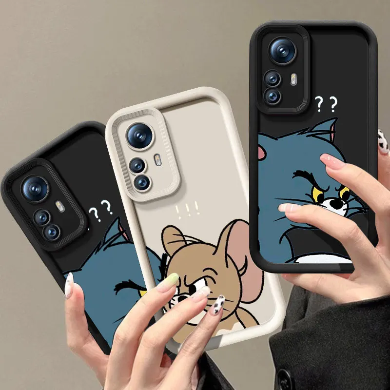 Toms And J-Jerry Question Phone Case For Redmi 9A 10A 9C 10C 12C 13C 14C 4G 9i 9T K30 K50 Pro K40 Gaming A1 A2 A3