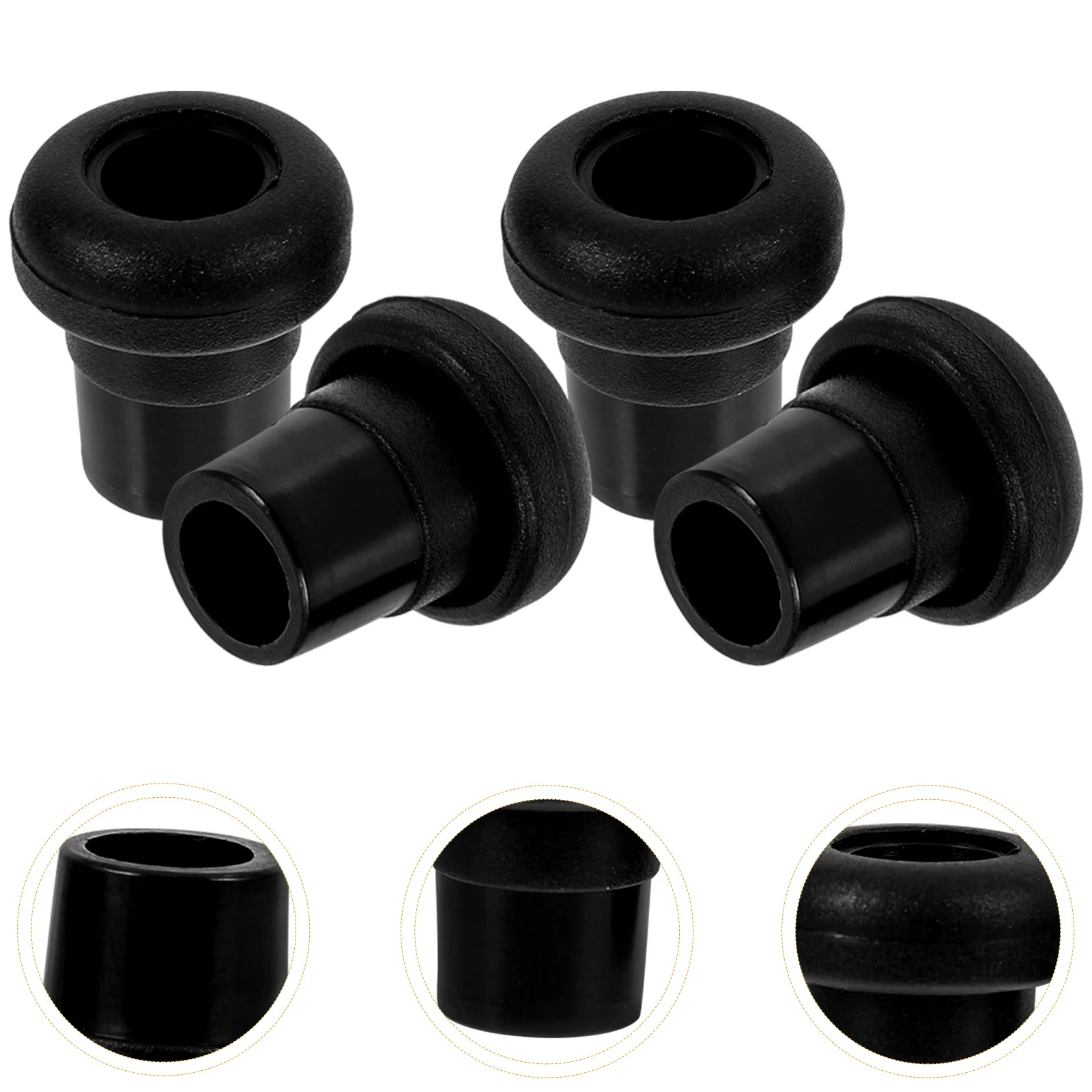 16pcs Football Machine Parts Foosball End Caps Replacement Rod Covers Safety Plugs Easy Installation Non Deformable