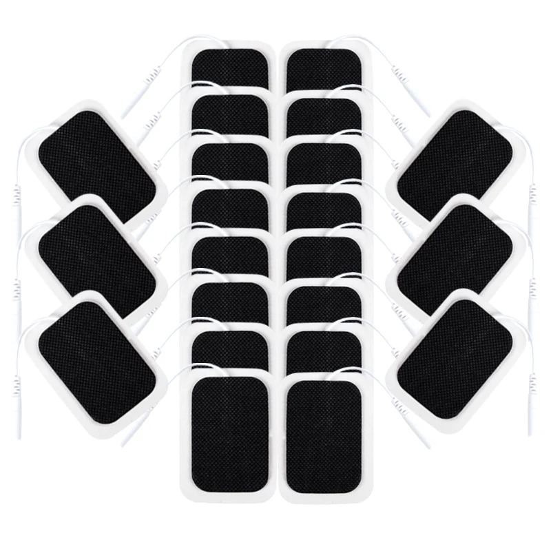 

4*6cm Non-woven Silicone Gel Electrode Pads EMS TENS Acupuncture Nerve Muscle Stimulator Therapy Electrodes with 2.0mm Plug