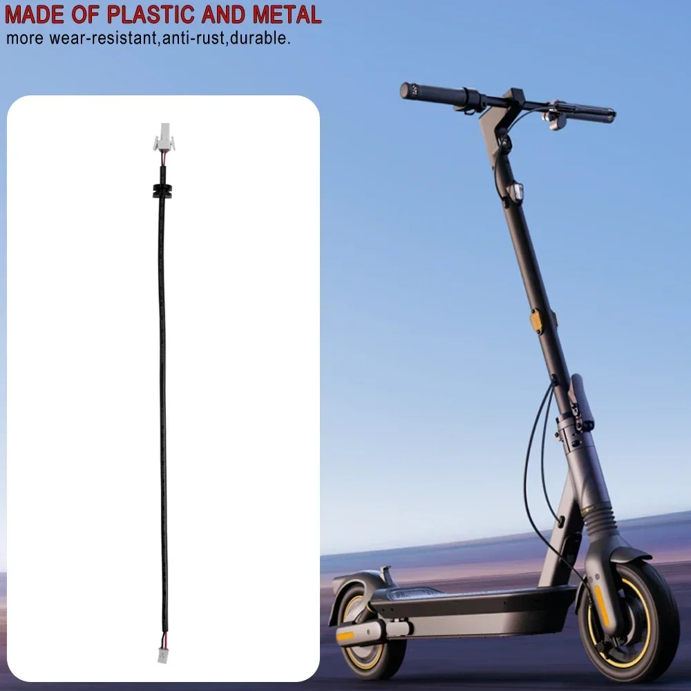 Cabo de bateria para scooter elétrica, com borracha à prova d'água, para ninebot max g2 g30/d/lp/max plus, para-choque, luz traseira, cabo de luz led