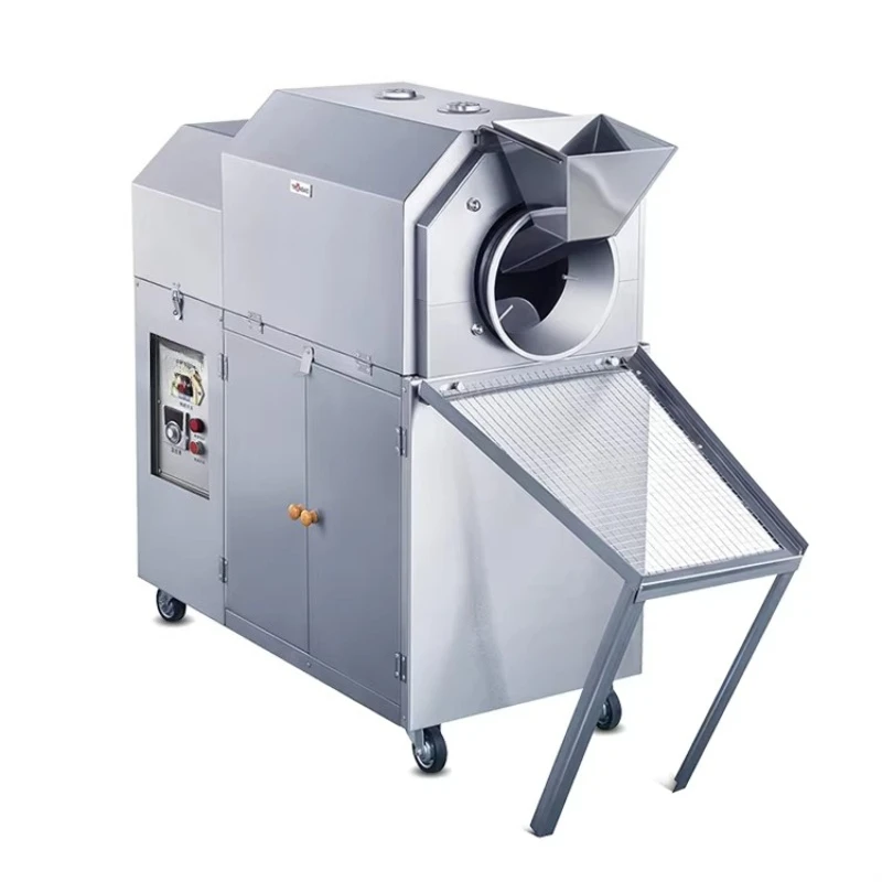 Customized Durable Nut Roaster Machine Gas Electric Drum Rotary Peanut Roasting Machine /walnut Roaster /Nut Roasting Machinery