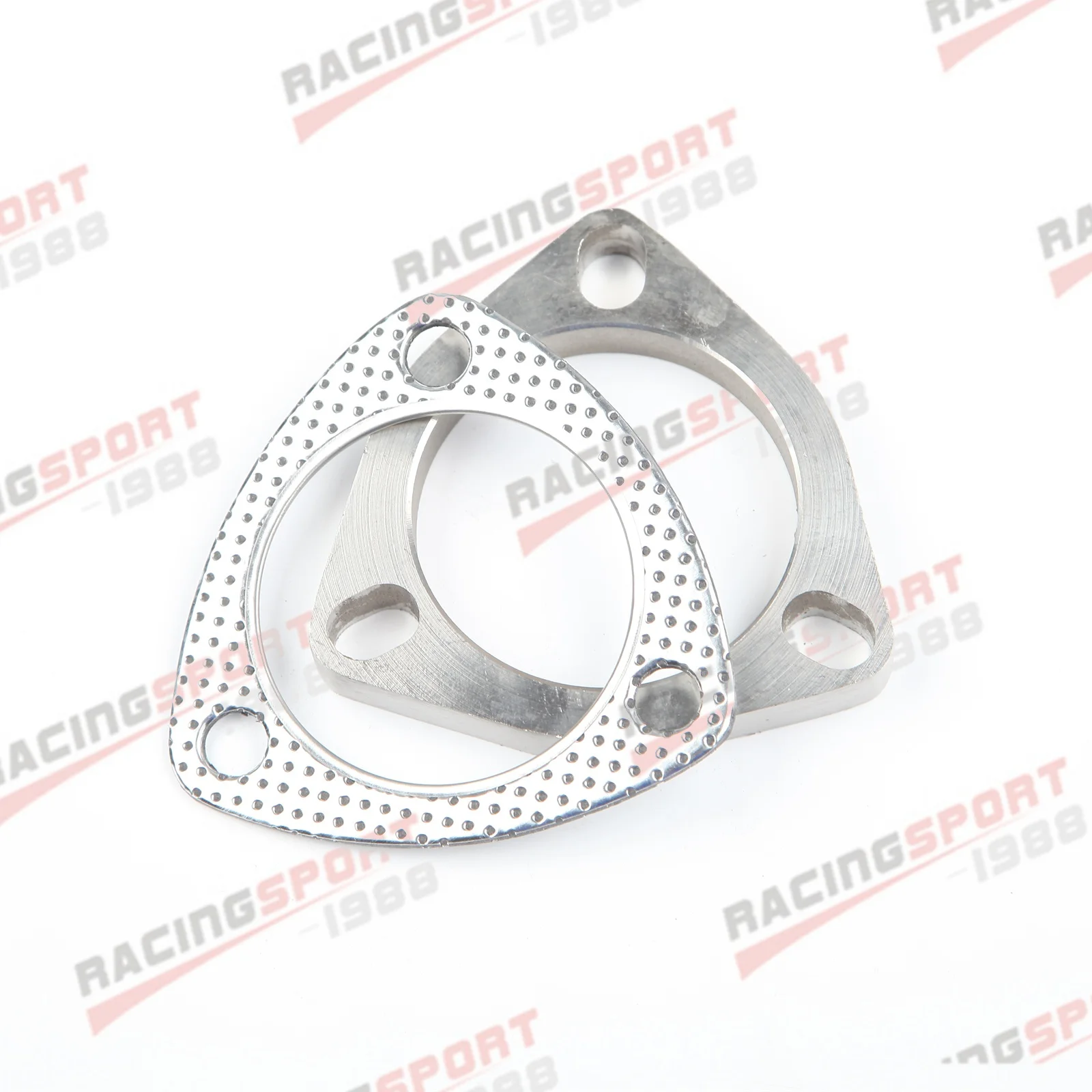 

2.5" 3-Bolt Turbo Exhaust Header Downpipe SS304 Flange 1/2" Thick w/ Gasket Kit
