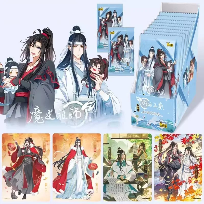 

Новые комиксные периферийные карты Grandmaster Of Demonic Culture Wu Ji Collection Card Wei Wuxian, Lan Wangji SSP SSR