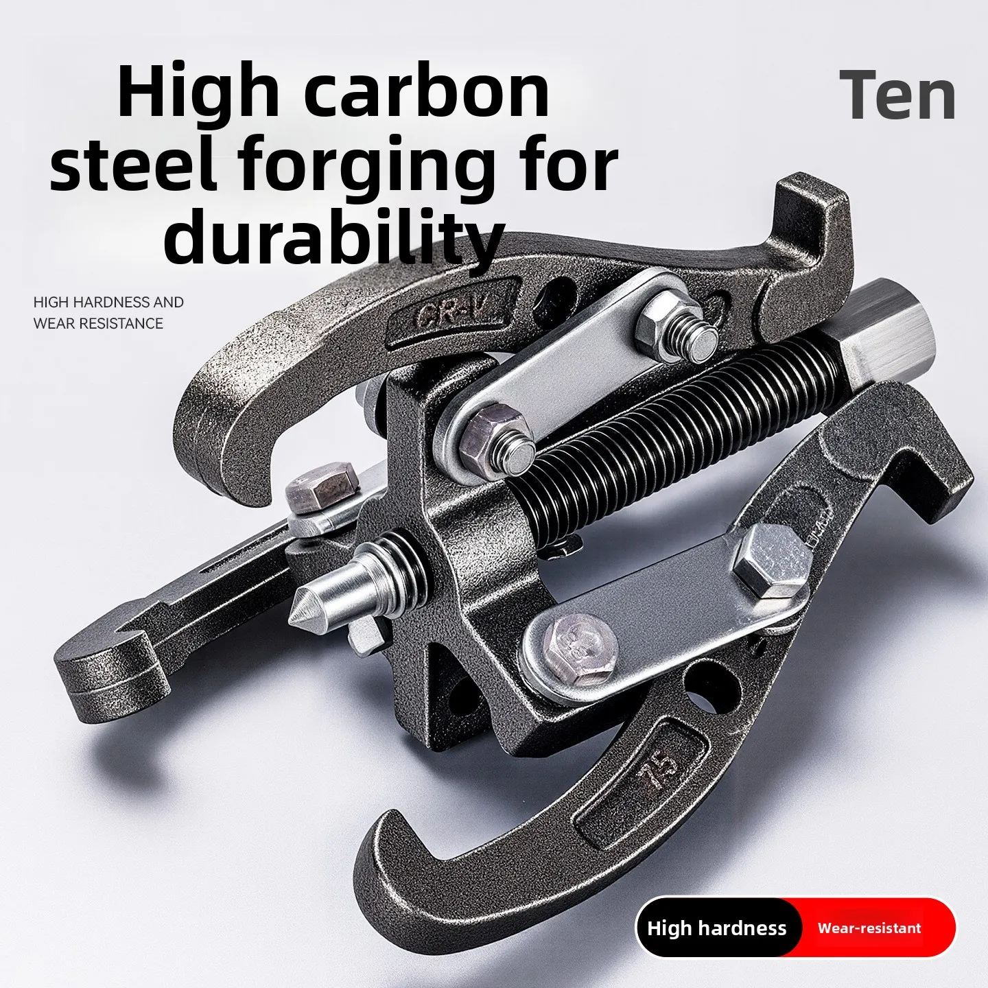 10Inch / 12 Inch Industrial 3-Jaw Puller, High Hardness Thickened Widened Design, Labor-saving Internal Bearing Removal Puller