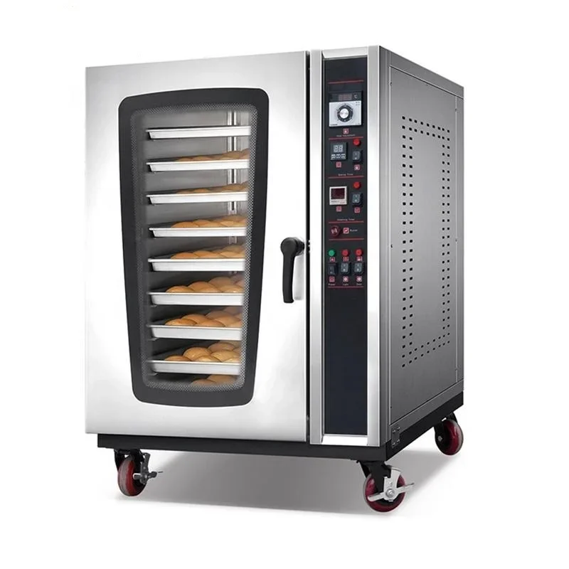 

Commercial Electric Convection Oven Industrial Stainless Steel Hot Air 5 8 10 Trays Single Glass Oven Door Gas 1100