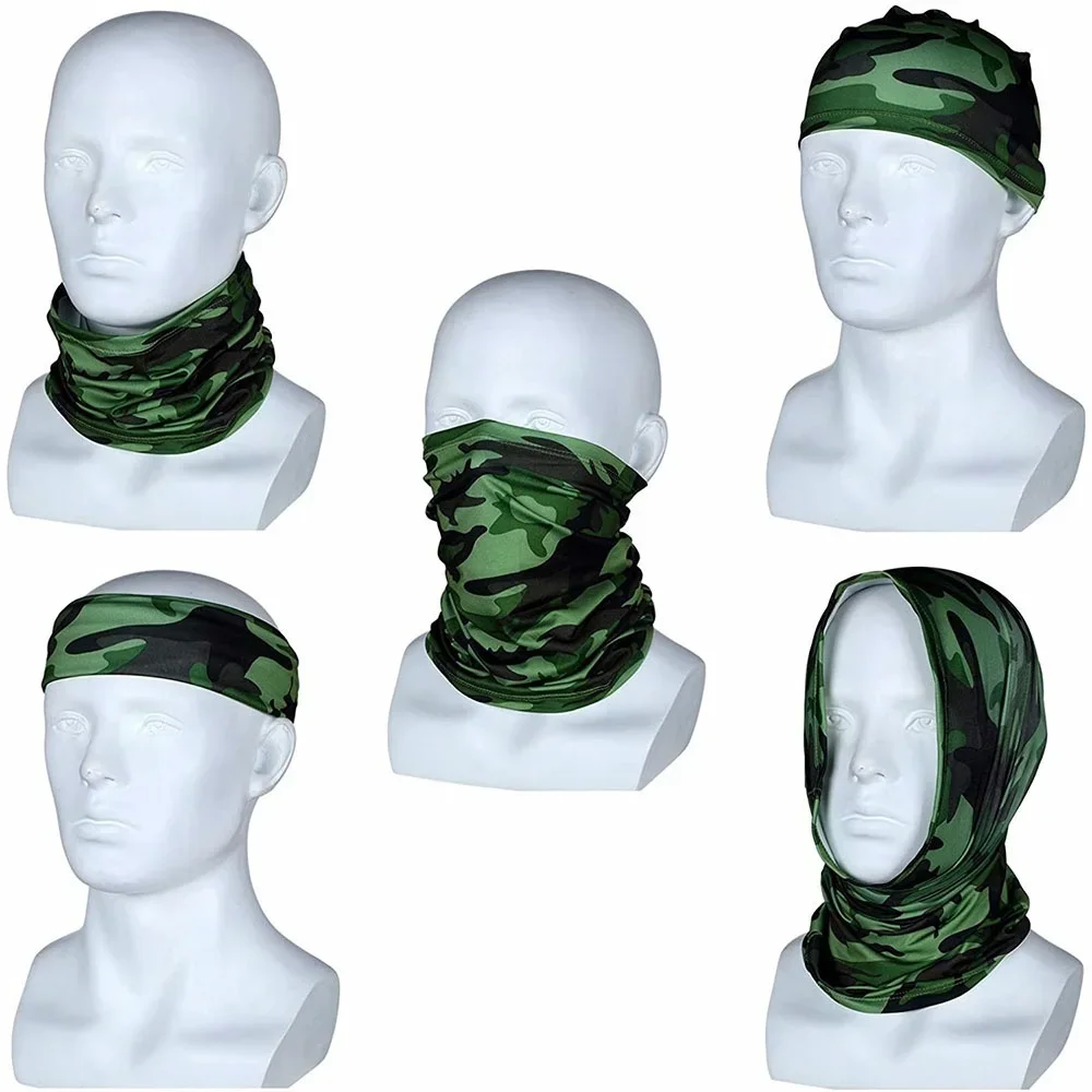Mehrzweck Turban Reiten Schal Radfahren Bandana Männer Frauen Hals Abdeckung Sonnencreme Eis Seide Outdoor Angeln Wandern Kopfbedeckung Maske – Detail 7