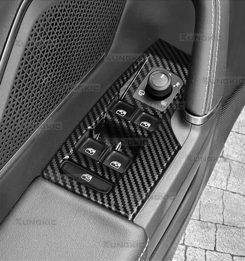 ABS-Kohlefaser für Seat Leon MK4/Cupra Leon/Cupra Formentor 2020-2026 / Ibiza/Arona 2022-2026, Zierleiste für die Fensterbedienung – Detail 5