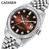 CADISEN NEW Men Mechanical 38MM Watches Commercial MIYOTA 8215 Automatic Watch Waterproof Stainless Steel Watch for Men