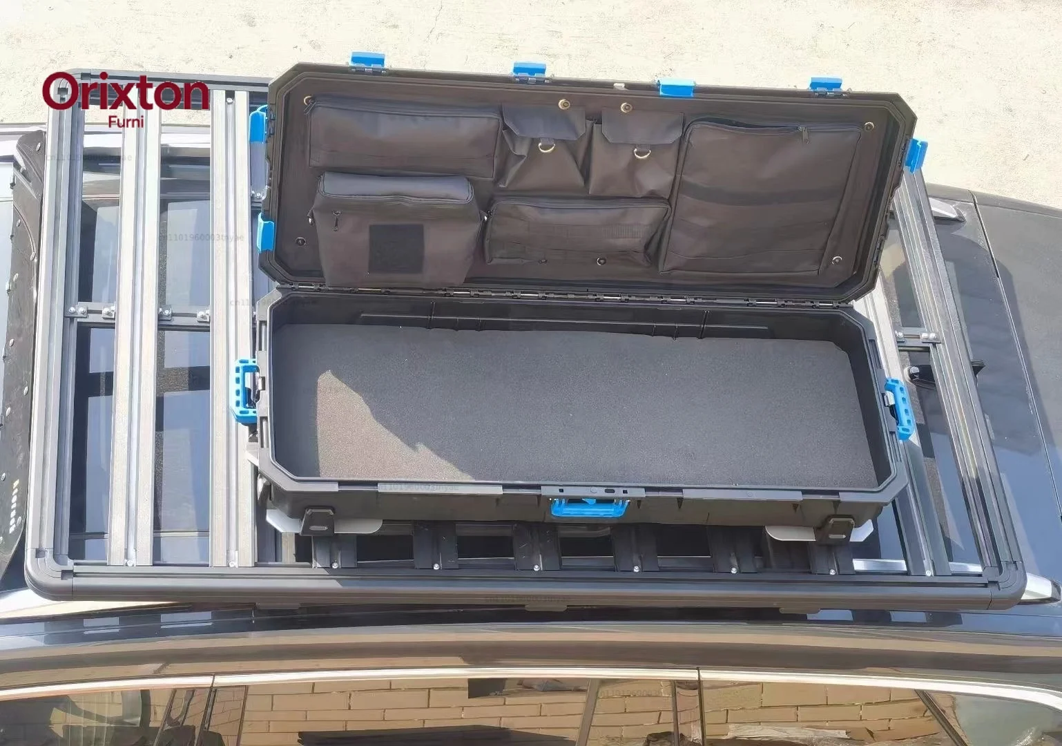 Custom Universal Top Car Roof Rack Luggage Bag Storage Roof Box Cargo Boxes 4X4 PICKUPS OFFROAD