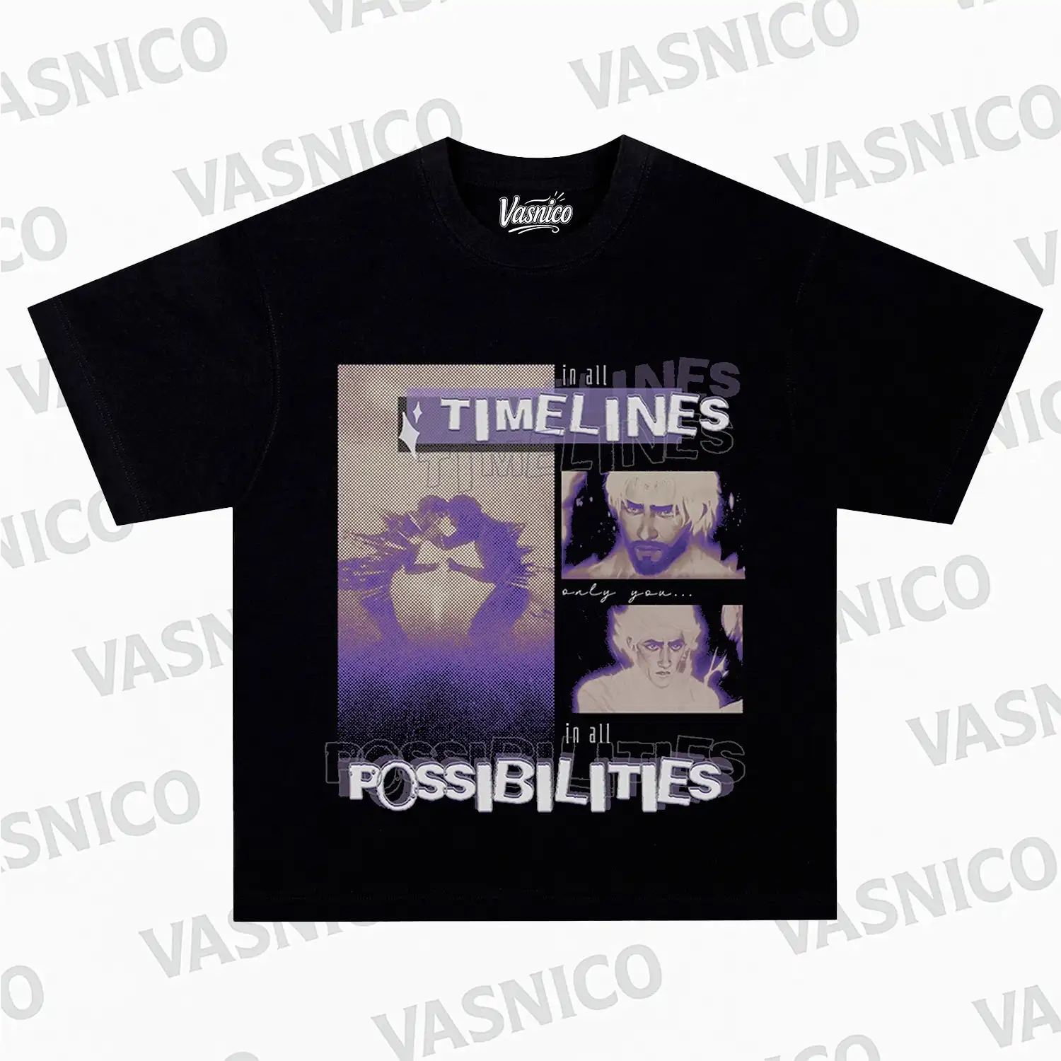 애니메이션 만화 티셔츠 여성 남성 아르칸 시즌 2 프린트 오버사이즈 Y2K 스트리트 힙합 티셔츠 면 반팔 여성 남성 의류