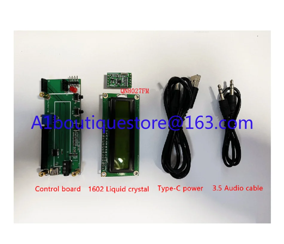 Módulo de transmisión FM qn8027 transmisor digital estéreo FM placa de circuito de micrófono inalámbrico