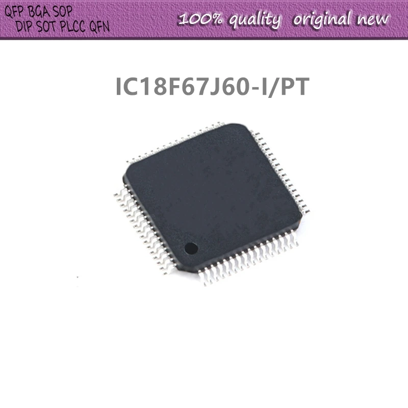 5Pcs/Lot PIC18F67J60-I PT PIC18F67J60 QFP-64