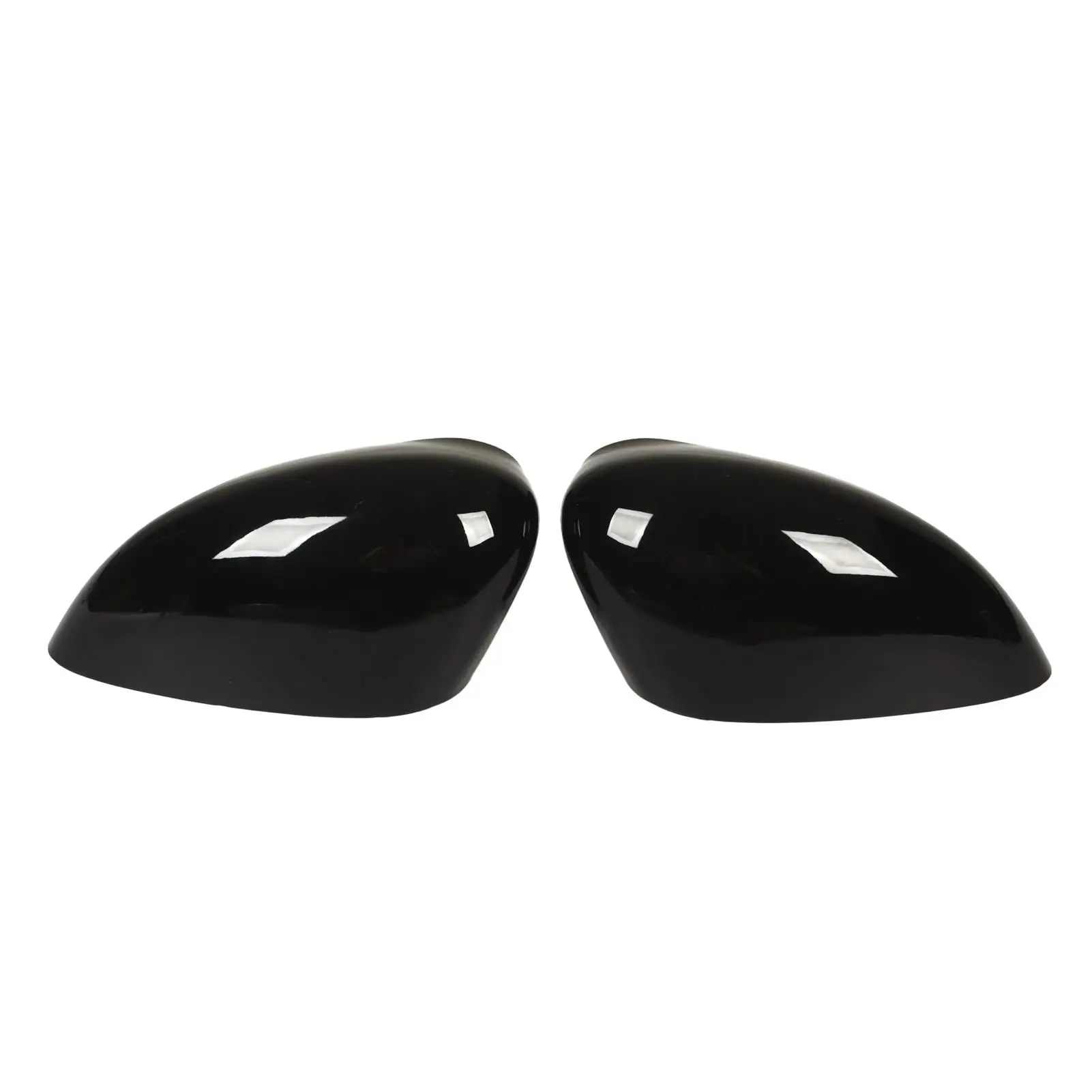 

For Ford Fiesta MK7 Gloss Black Door Side Mirror Caps Rear View Mirror Housing Replacement