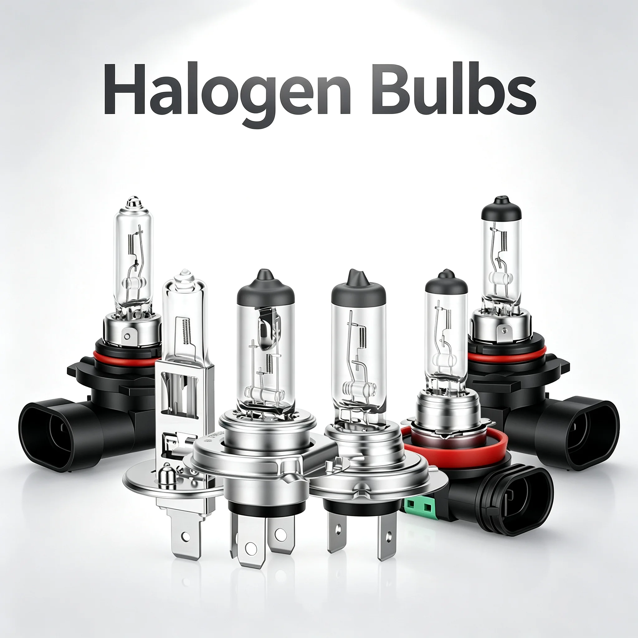2PCS Car Halogen Headlight Bulbs 55W/60W 3000K H11  H1 LED Headlamp 1:1 Size Car Light Bulbs 9005 9006 H7 H4 Plug&Play