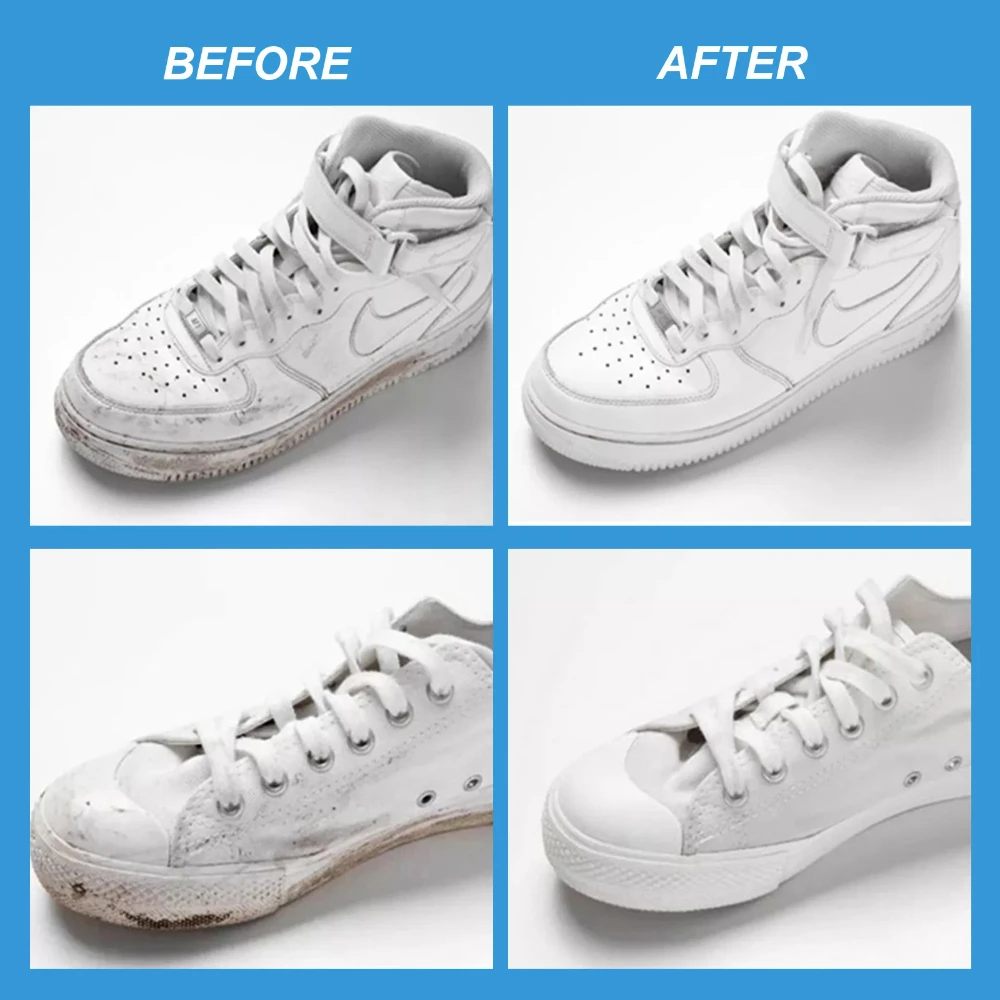 White Shoe Cleaner Kit Whitening Cleaning Gel Does Not Damage Shoes Oxidation Removes Dirt Yellow Shoes Sports Shoe Cleaner Kit