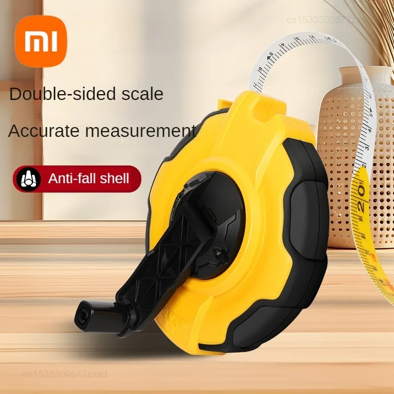 Xiaomi 10/20/30/50M Rubber Coated Fiber Tape Measure Multi-function Measurement Tool High Precision Drop Resistant Tape Measure