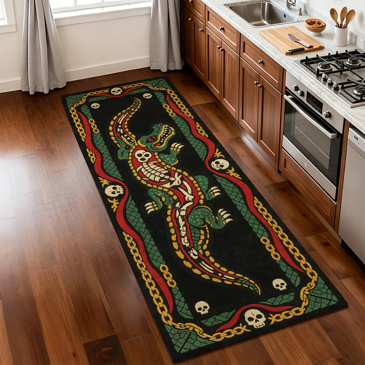 Halloween Tunnel Area Rug Bedside Living Sofa Side Kitchen Dining Room Corridor Patio Front Door Carpet Printed Runner Mat