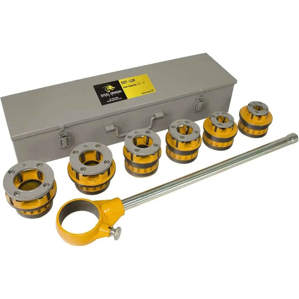 

12-R 1/2in. - 2in. Manual Ratchet Threader Set, Compatible with RIDGID 700 41935 12R 36475