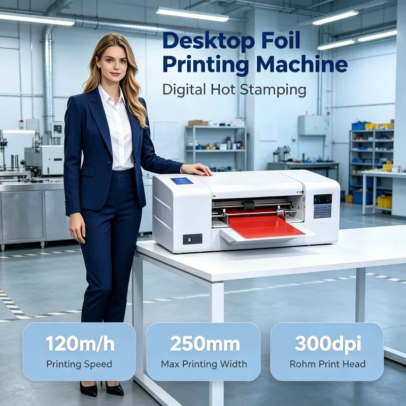 Desktop Hot Foil Stamping Machine Amydor Foil Printer 360C Leather Pvc Sheet Foil Press Machine