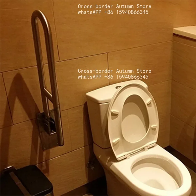 Aluminum Alloy  for Toilet Anti-Fall / Anti-Slip Bathroom Handrail Flip-Up Safety Grab Bar Handle Home