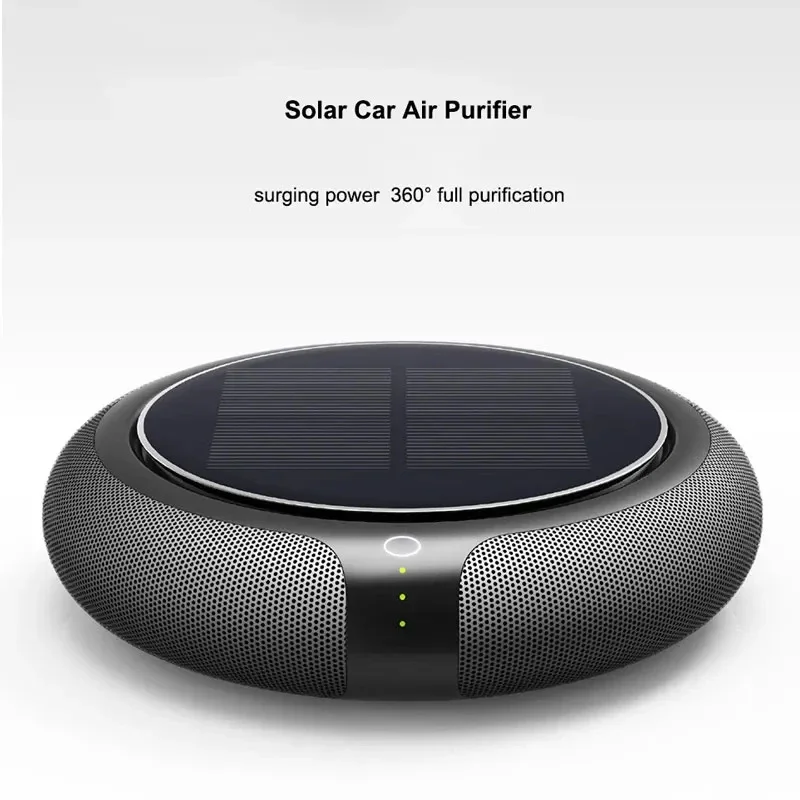 Air Purifier Car Solar Charging Air Purifier HEPA Filter On Deodorant Portable Air Purifier Fresh Usb Ozone Generator Vehicle