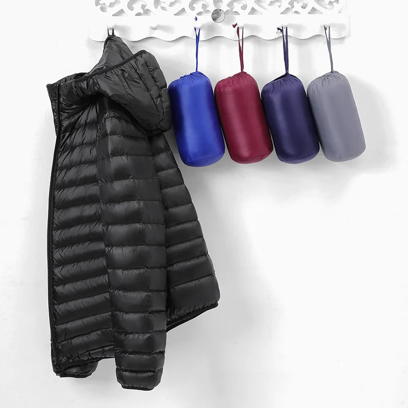 Chaqueta de plumón delgada para mujer, abrigo ultraligero acolchado, Parkas impermeables para senderismo, Invierno