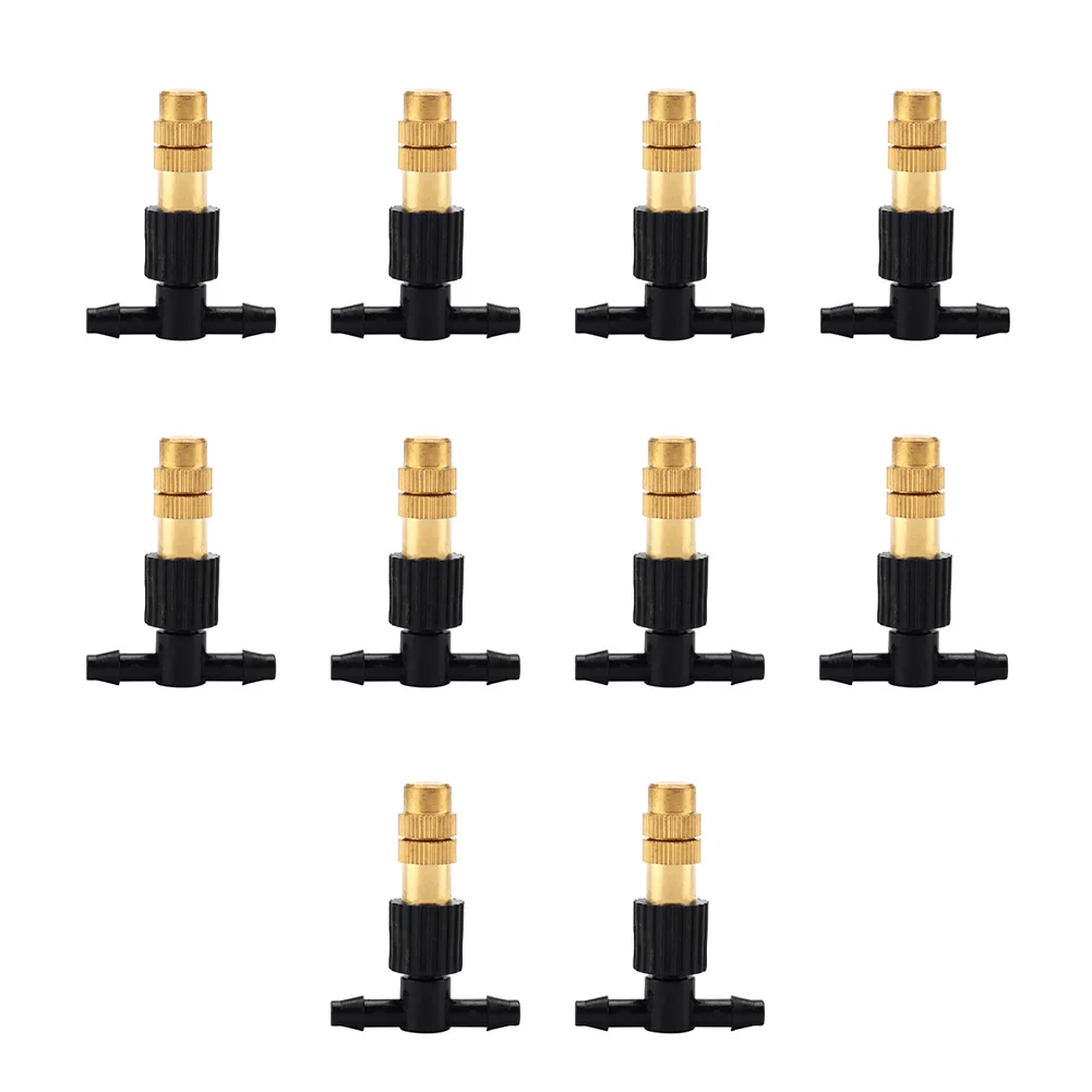 10 Piece Copper for mist Nozzles for Drip Irrigation Accessories Used in Greenhouse Outdoor Garden and Crop Applications
