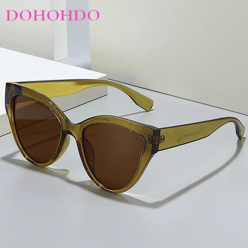 

DOHOHDO New Big Sunglasses Women Luxury Brand Classic Cat Eye Lady Sexy Fashion Sun Glasses Shades For Women Oculos De Sol UV400