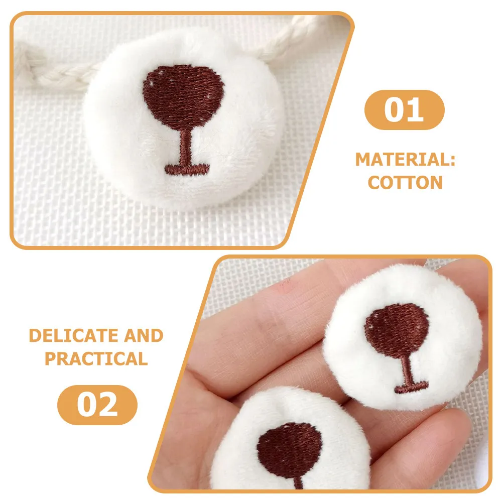 10Pcs Cotton Safety Nose Accessories for DIY Stuffed Animals Handmade Crochet Animal Nose Craft Supplies Bulk Safety for
