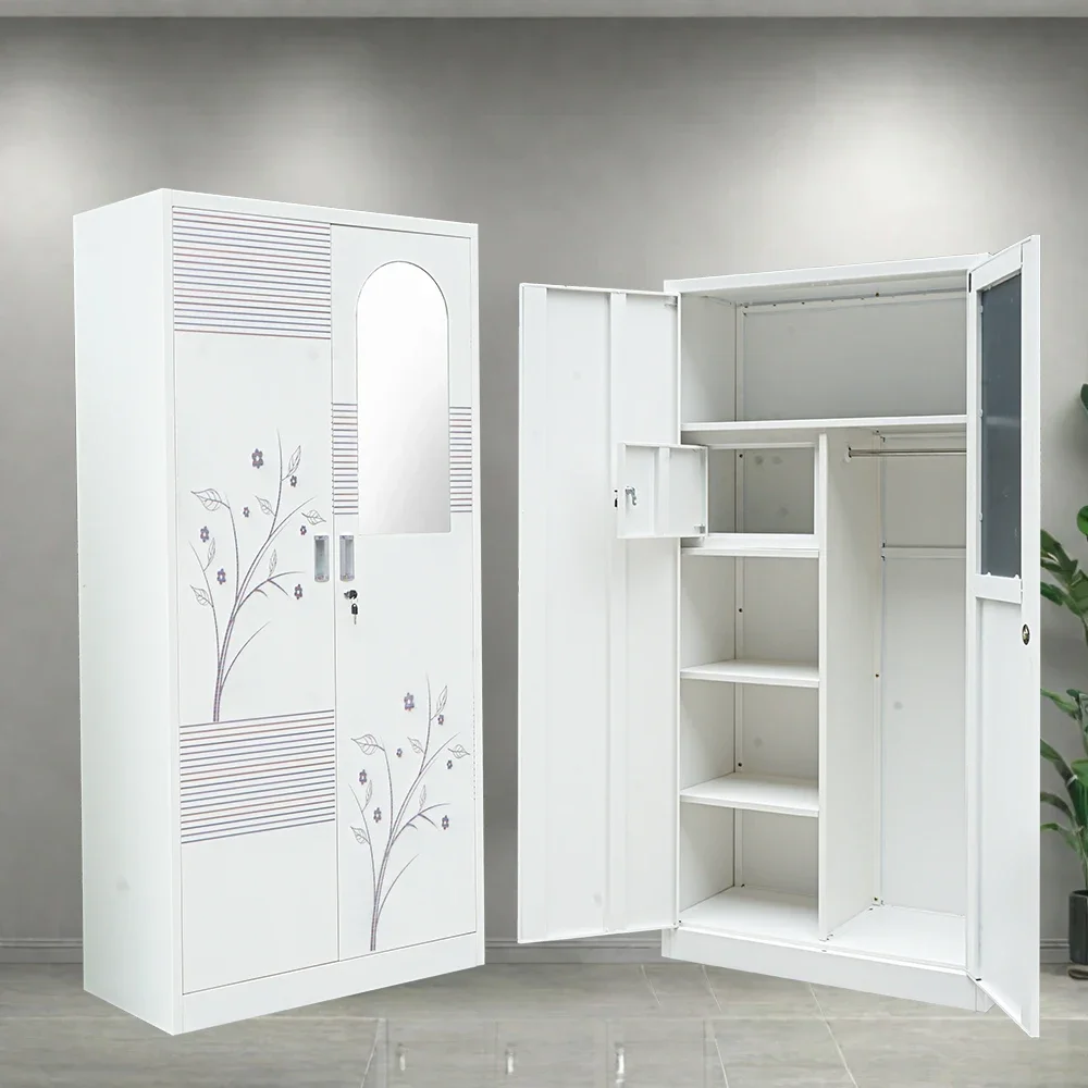 

Hot sales Godrej Almirah Steel Wardrobe New Model Baby Clothes Almari Home Furniture Iron Cupboard Competitive Price Powder Coat
