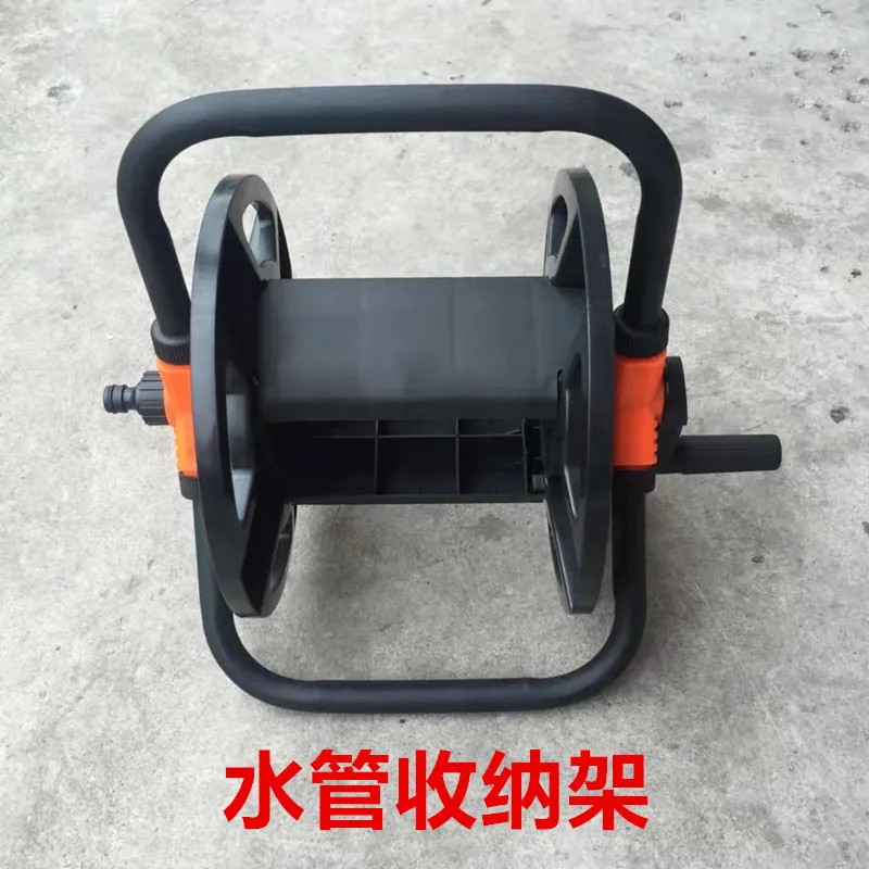 26 * 29 * 36Cm Black Water Pipe Car Reel Garden Pipe Storage Car Coil Tool Water Pipe Rack