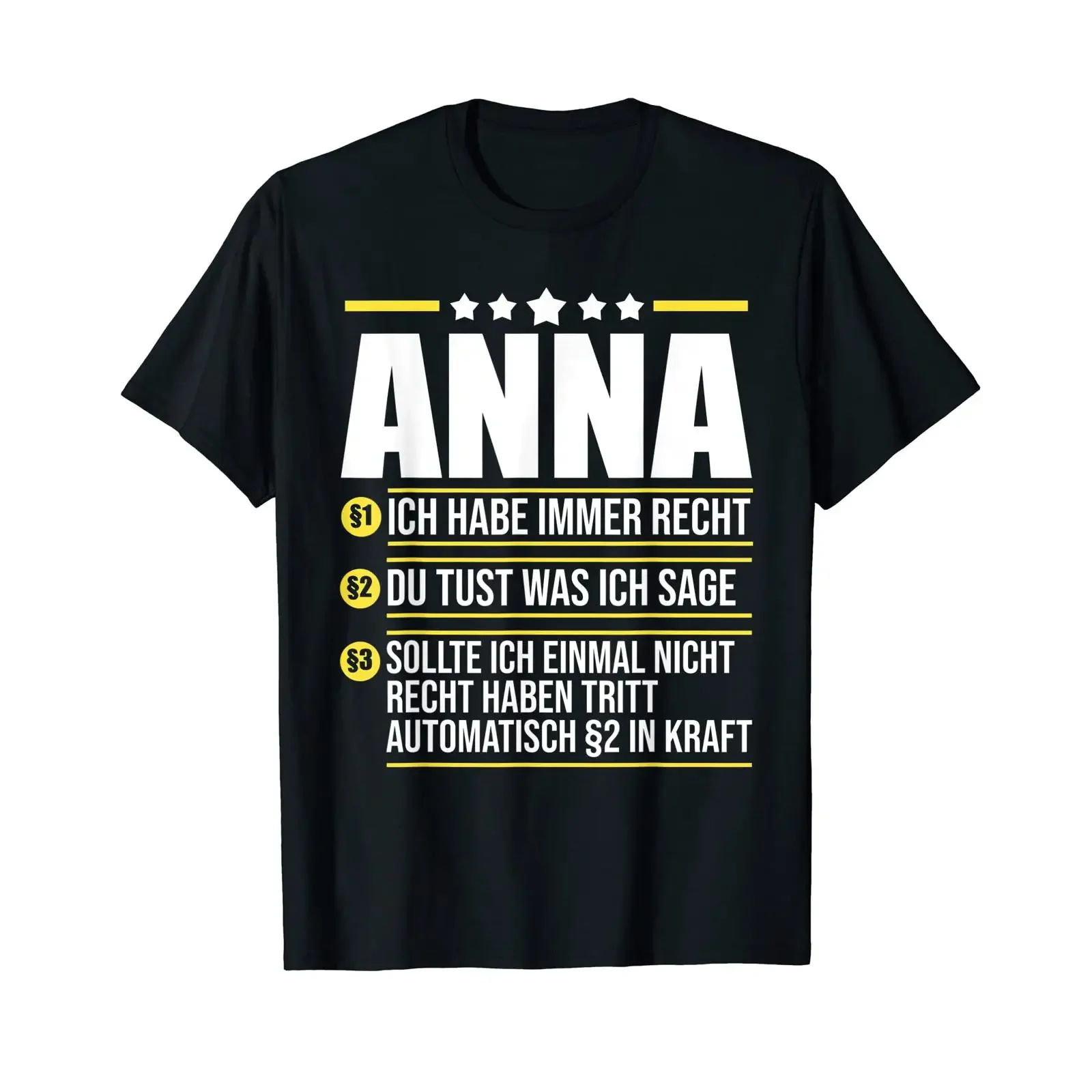 Anna T Shirt black vintage Washed Casual Breathable Unisex Stretched Versatile homme Soft designer clothes streetwear