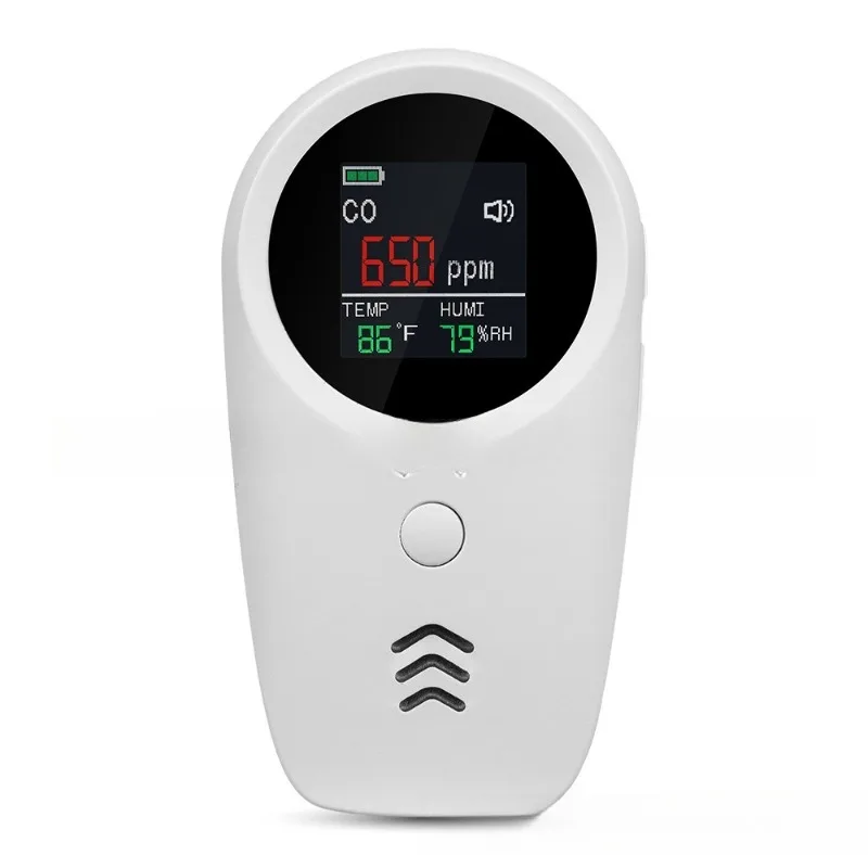 

Apartment villa with five-in-one gas carbon monoxide temperature and humidity alarm backup high definition screen display