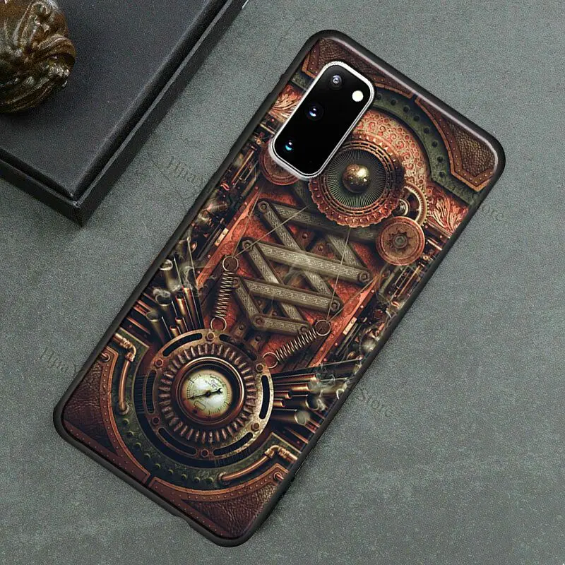 Steampunk Gear Mechanical Case For Samsung Galaxy S20 FE S22 S21 Ultra S8 S9 S10 Note 10 Plus S10e Note 20 Ultra