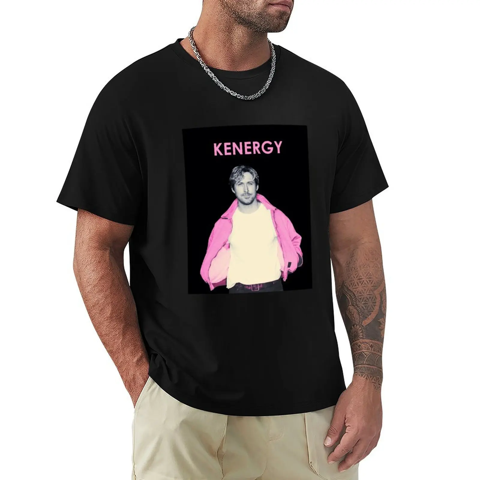 

ryan gosling kenergy T-Shirt luxury designer oversized graphic tee man clothes mens t shirts casual stylish