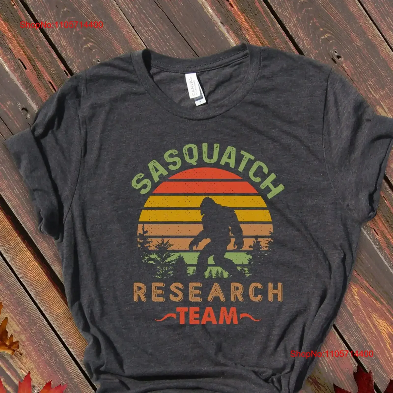 Sasquatch Bigfoot Research Team Men's T shirt Funny Hunting American Christmas vintage Washed Slightly Casual Versatile graphic