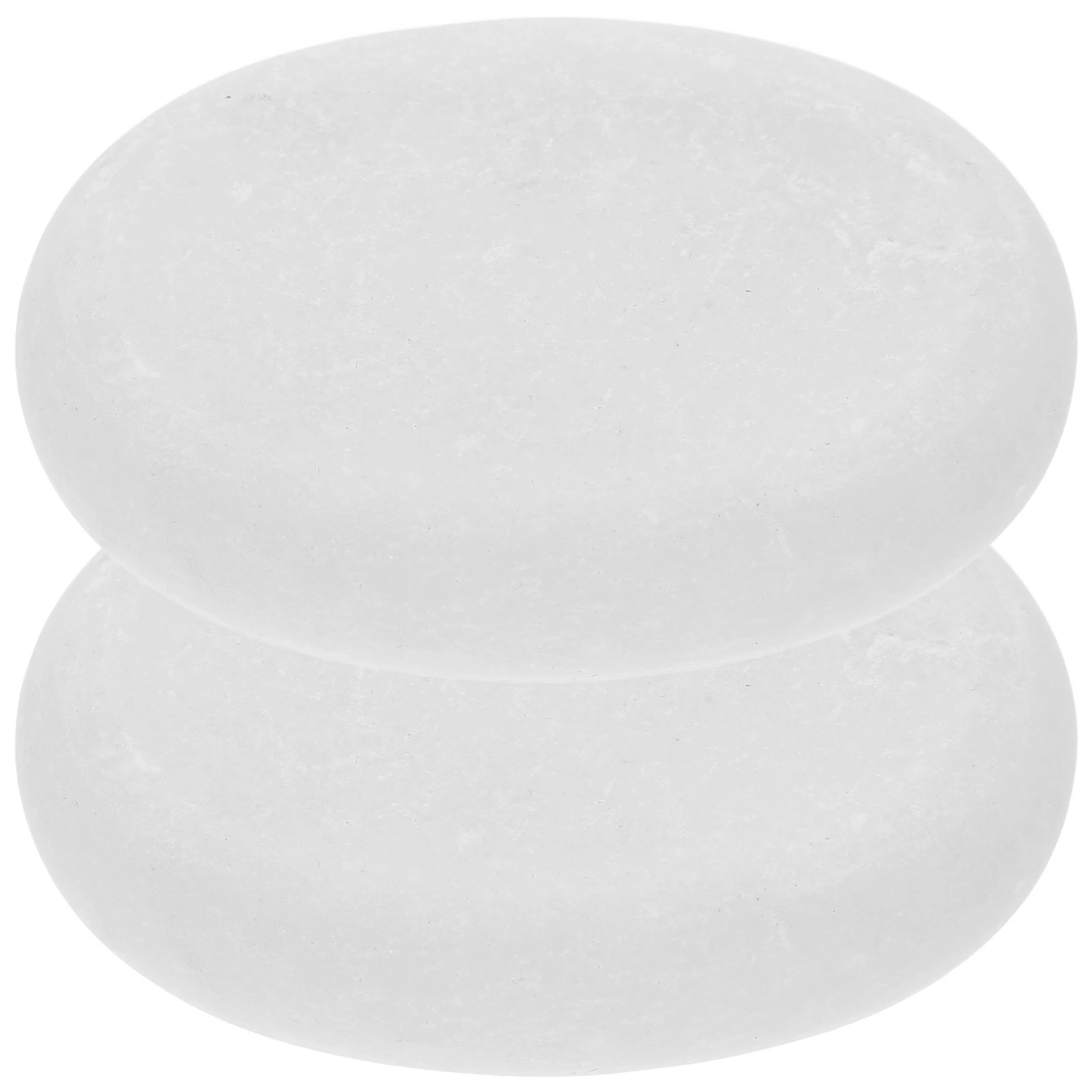 

2pcs White Marble Massage Stones for Body Face Hot Cold Therapy Essential Oil Basalt Cooling Guasha Professional