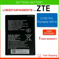 Original Replacement Li3830T44P4h665078 Battery For ZTE U10S PRO Wifi 6G Wifi6 Portable Wireless Router Batteria Batteries