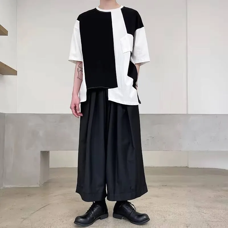

Pants New Spring Wide Autumn Men's And Leg Dark Neutral Minimalist Fashion Casual Loose Oversized Pants