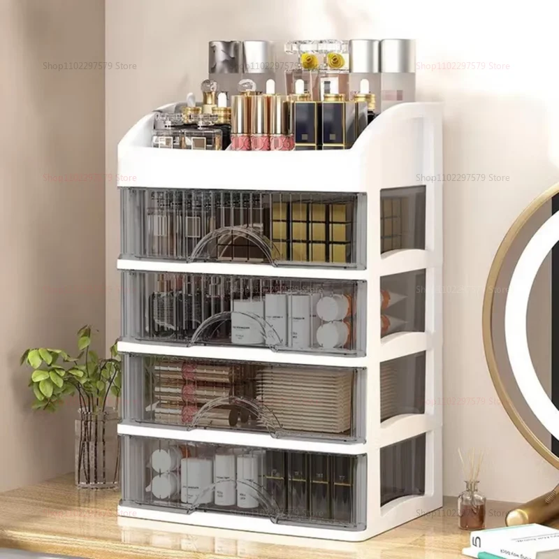 Cosmetics storage box, storage drawer, hair accessories multi-layer storage cabinet, cosmetics jewelry box, stationery multifunc